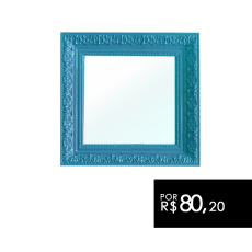 Espelho decorativo azul